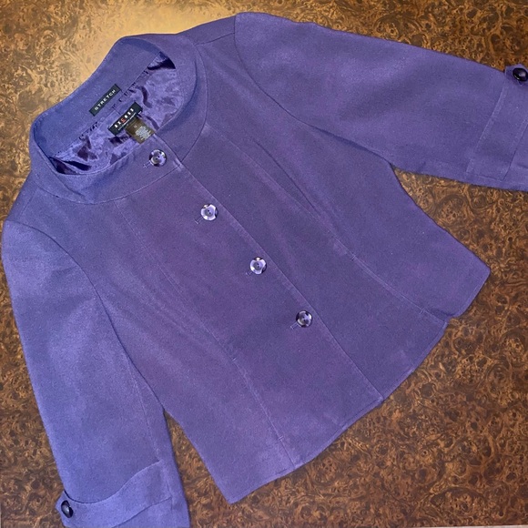 axcess by Liz Claiborne blazer-style jacket in purple - size 12 - Picture 1 of 6